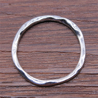 Charms Unregelmäßiger Ring Antik Silber Farbe Legierung Diy Schmuckherstellung Zubehör